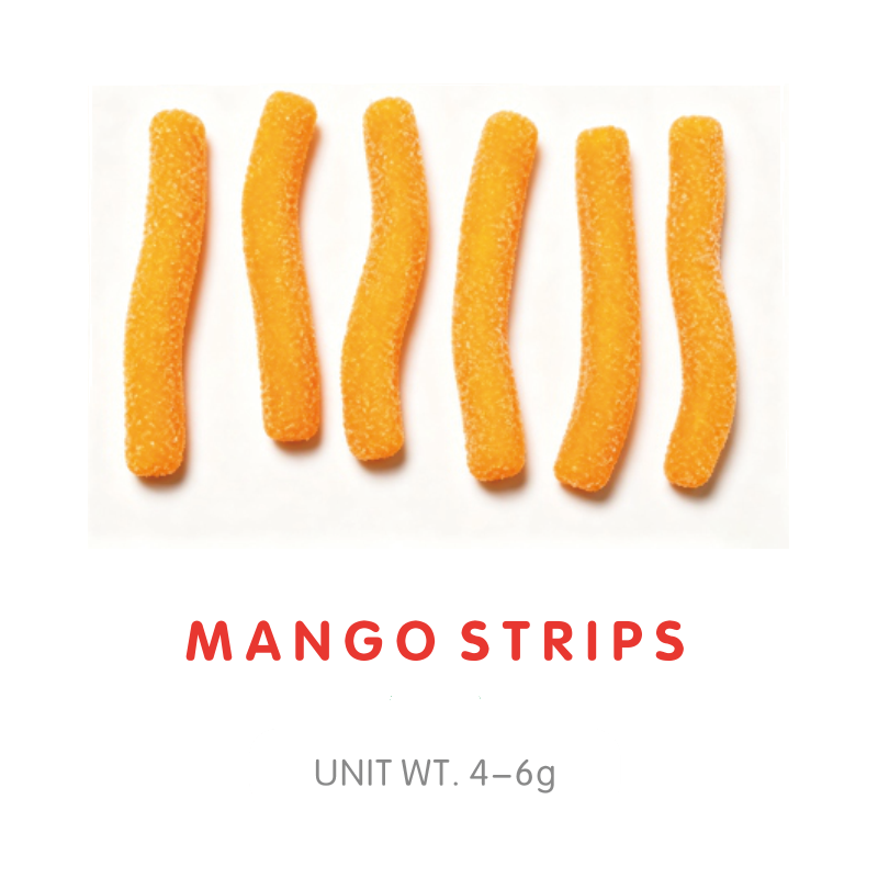 Mango Strips Gummy Candy