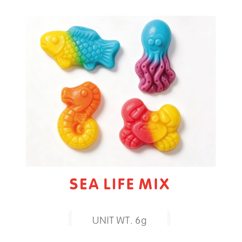 Sea Life Mix Gummy Candy