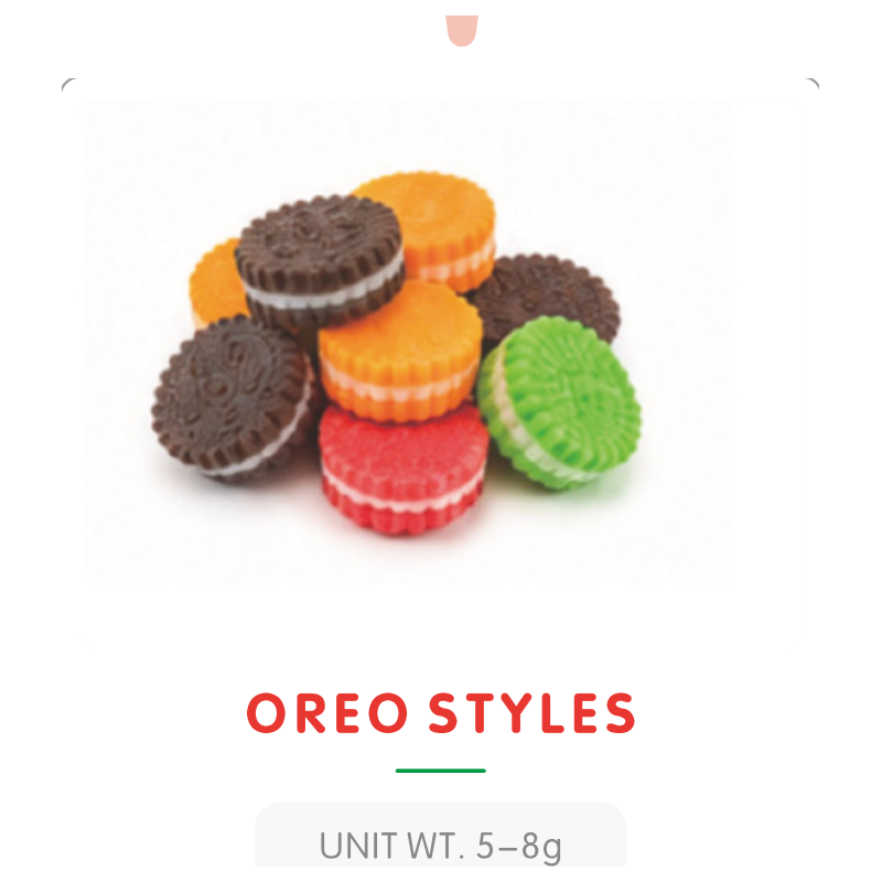 Oreo Style Sandwich Gummy Candy