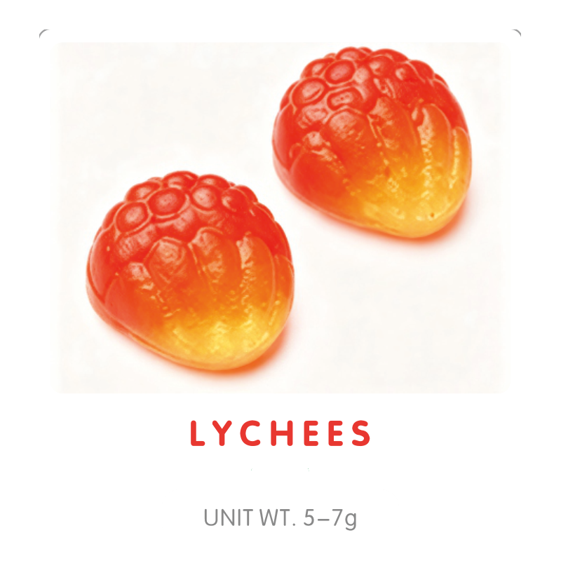 Lychee Shaped Gummy Candy