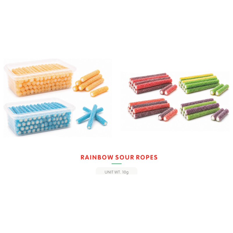 Rainbow Sour Rope Gummy Candy main