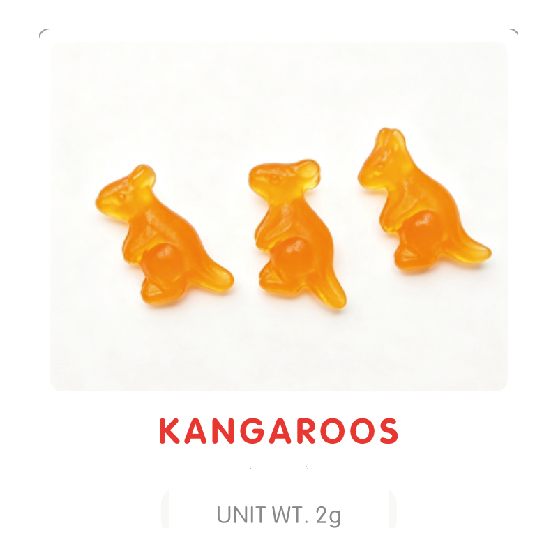 Kangaroo Shaped Gummy Candy